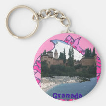 Llavero Granada fantasía, sierra,Alhambra, costa.