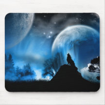Lobo do inverno mouse pads