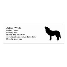 Lobo Modelo Cartoes De Visitas