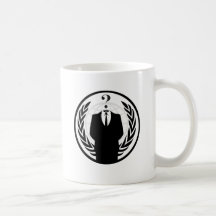 Logotipo anónimo (estilo clássico) caneca