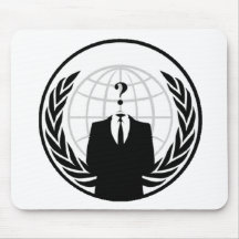 Logotipo internacional anónimo mousepad