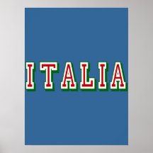 Logotipo muito simples contudo legal de Italia de  Posteres
