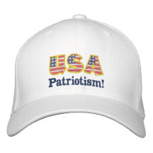 Logotipo W1 do patriotismo dos EUA Bones Bordados