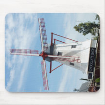 Loja do chocolate do moinho de vento mouse pads