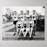 Longhorns 1933 da faculdade de Irving Posteres