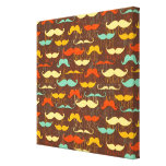 Lotes de polegadas do fundo dos Moustaches [24x24] Impressão De Canvas Esticada