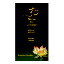 Lotus na flor para o cartão de visita meditativo d