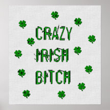 ***** Louco do irlandês B Impressão