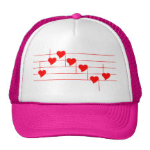 Love'n nota o boné cor-de-rosa