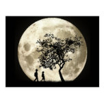 Lua cheia cartao postal