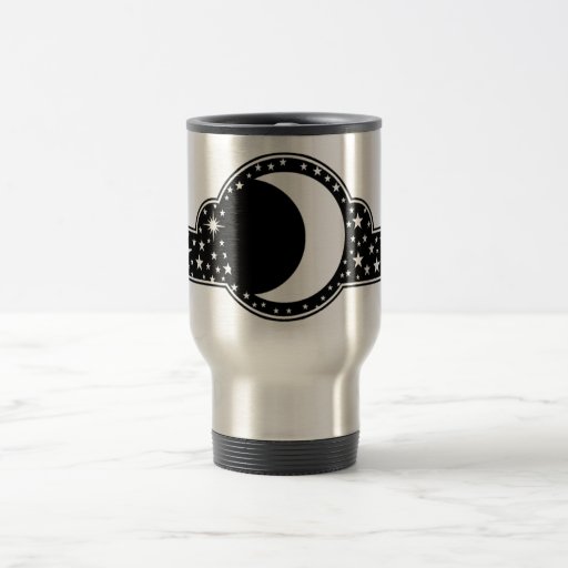 Lua e caneca de viagem das estrelas