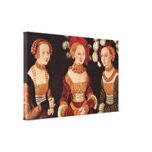 Lucas Cranach a pessoa idosa - retrato das duquesa Impressão Em Canvas