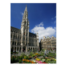 lugar grande, Bruxelas Bélgica Cartão Postal