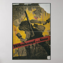 Luta do inferno no Aisne Posters