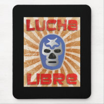 Luta do mexicano de Lucha Libre mousepads