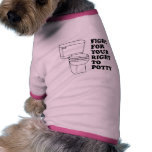 Luta para seu direito ao potty roupa para caes