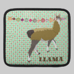 Luva afortunada do iPad do vintage do lama capas para ipad da rickshaw