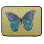Luva azul de Mac Book da borboleta de Boho Bolsa Para MacBook Pro