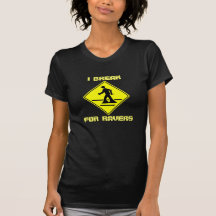 Luva curta preta T de B4R-Women Camisetas