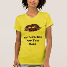 Luva do boné do AA dos lábios da malagueta picante Camiseta