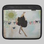 Luva do iPad da luz do sol da avestruz capas para ipad da rickshaw