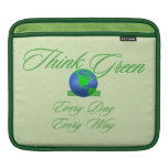 Luva do rickshaw do iPad do pense verde 2 Bolsa Para iPad