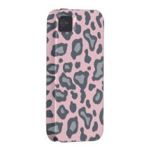 Luz - case mate cor-de-rosa do iPhone 4 do impress