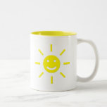 Luz do sol feliz caneca