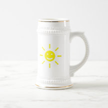Luz do sol feliz caneca