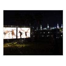 Luzes em Tampa 2011 Cartao Postal