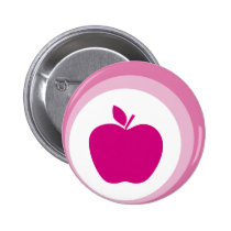 maçã cor-de-rosa broches