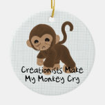 Macaco de grito ornamento para arvore de natal