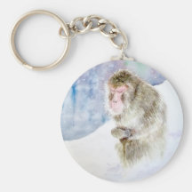 MACACO NA MEDITAÇÃO CHAVEIRO