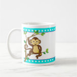 Macaco pequeno bonito caneca