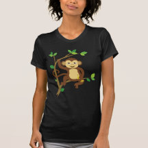 Macaco pequeno bonito t-shirt
