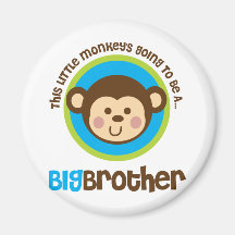 Macaco pequeno que vai ser um big brother ima de geladeira