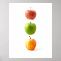 Maçãs o poster de flutuação proibido da arte da fr