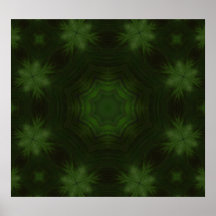Madeira abstrata verde pôsteres