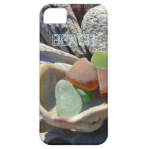 Madeira lançada costa de Seaglass Shell dos casos  Capas De iPhone 5 Case-Mate