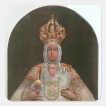 Madonna e criança, escola de Cusco Adesivo