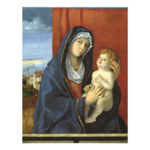 Madonna e criança por Giovanni Bellini Convite Personalizado