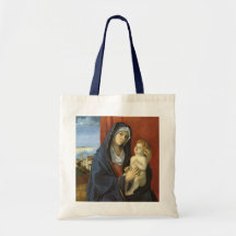 Madonna e criança por Giovanni Bellini Bolsas De Lona