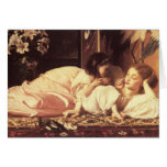 Mãe e criança - senhor Frederick Leighton Cartoes