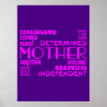 Mães femininos modernas & mães chiques & à moda posteres