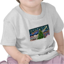 Mágica-Weimaraner do Xmas T-shirt