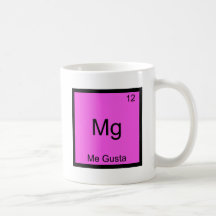 Magnésio - Mim t-shirt engraçado da química de Mem Canecas