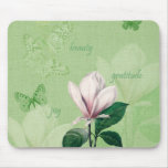 Magnólia inspirada floral mousepad