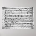 Major de G para o violino, o cravo e o violoncelo Posteres