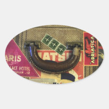 Mala de viagem do vintage adesivos