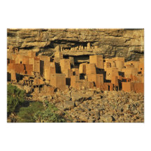 MALI, terras de Dogon. Maliense tradicional de Tel Foto Arte